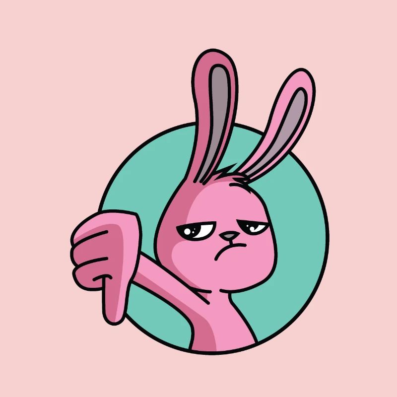 Rabbit thumbs down