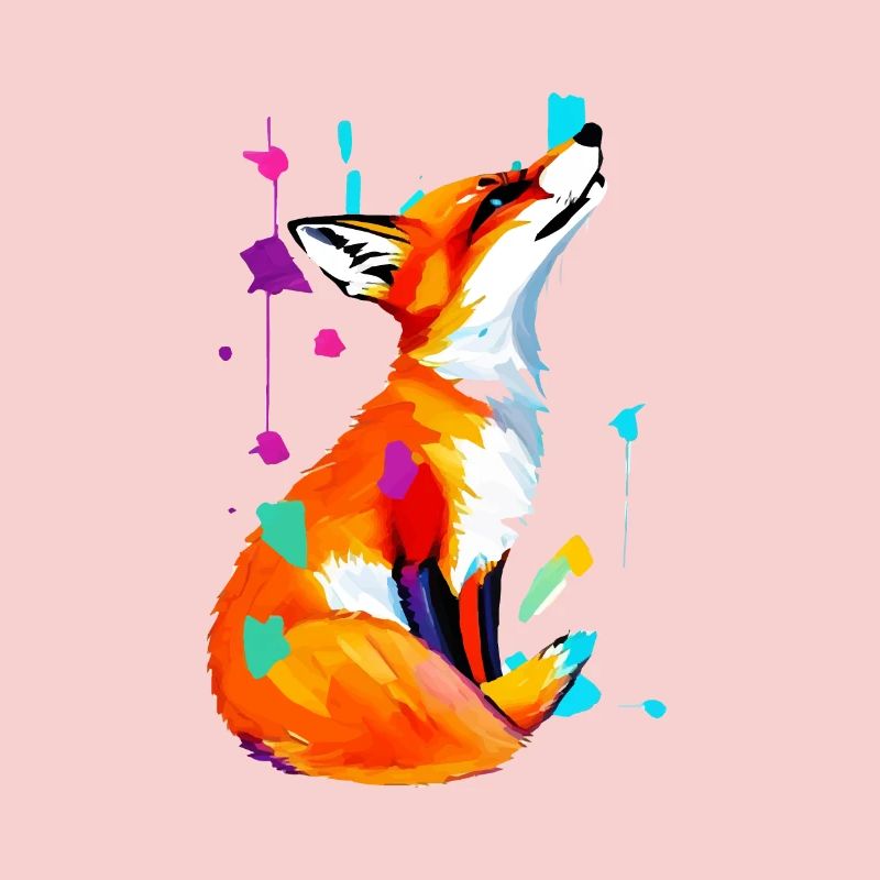 Color Explosion Fox