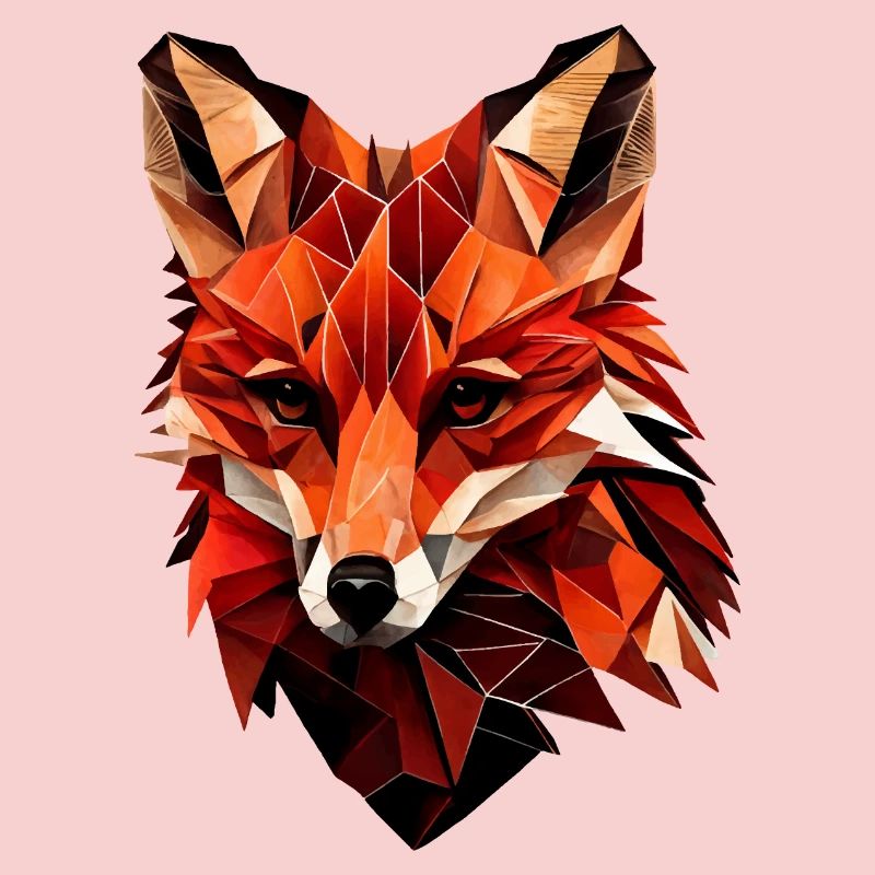 Stylized fox, Geometric