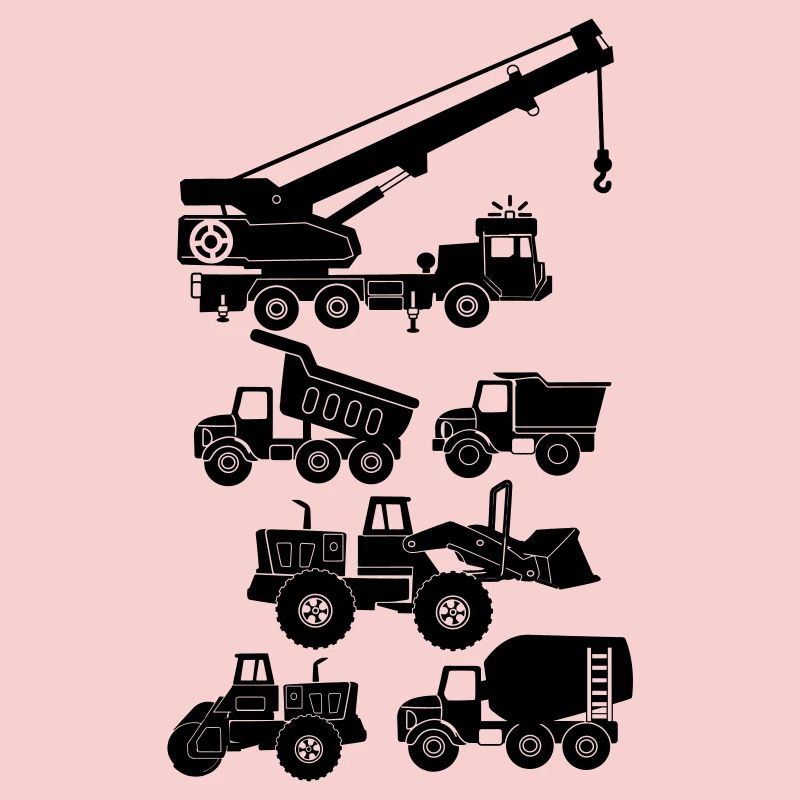 Road and construction vehicles