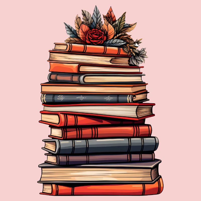 Stack of Books - Reading, Knowledge and Imagination.
