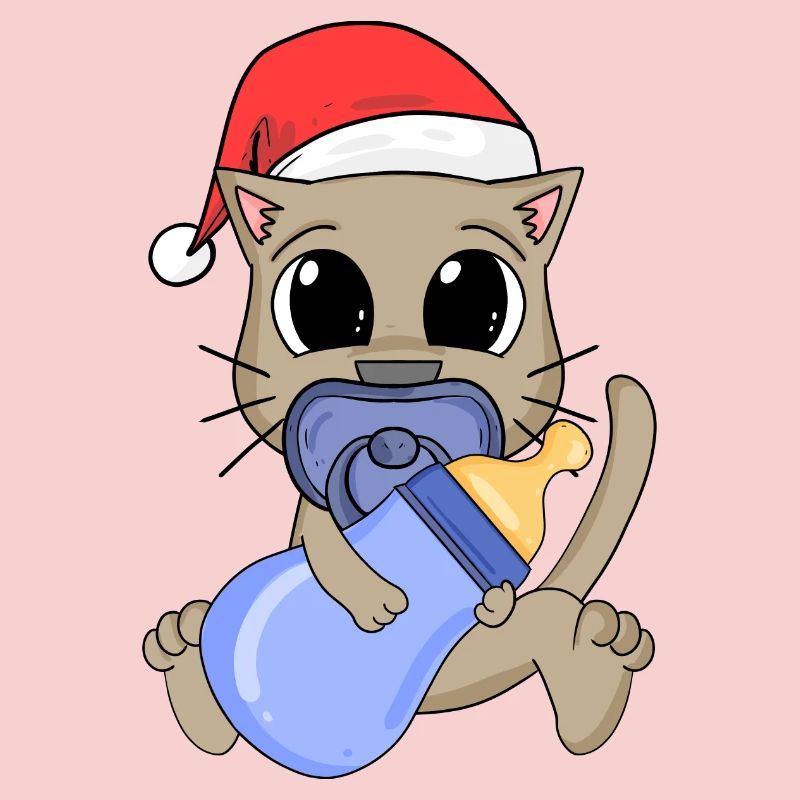 Chat Bébé Noël