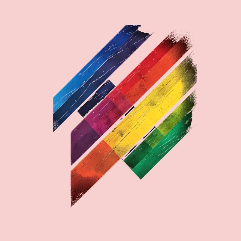 Abstraktes Regenbogen Pride Tornado Design - Lebendig