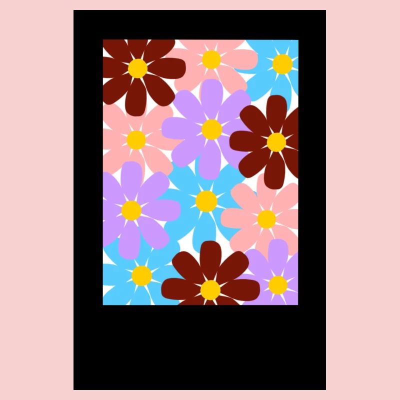 Bunte Blüten Muster