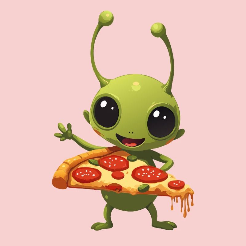 Pizza and Alien
