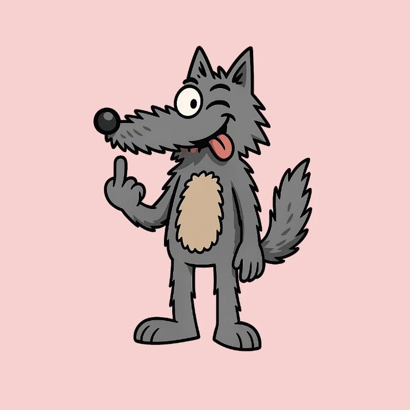 Waldemar Wolf Lustiger Comic-Wolf