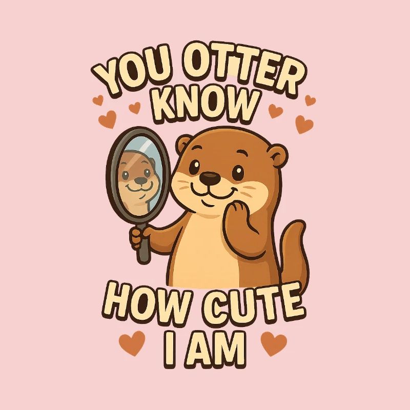 Du Otter weißt, wie süß ich bin