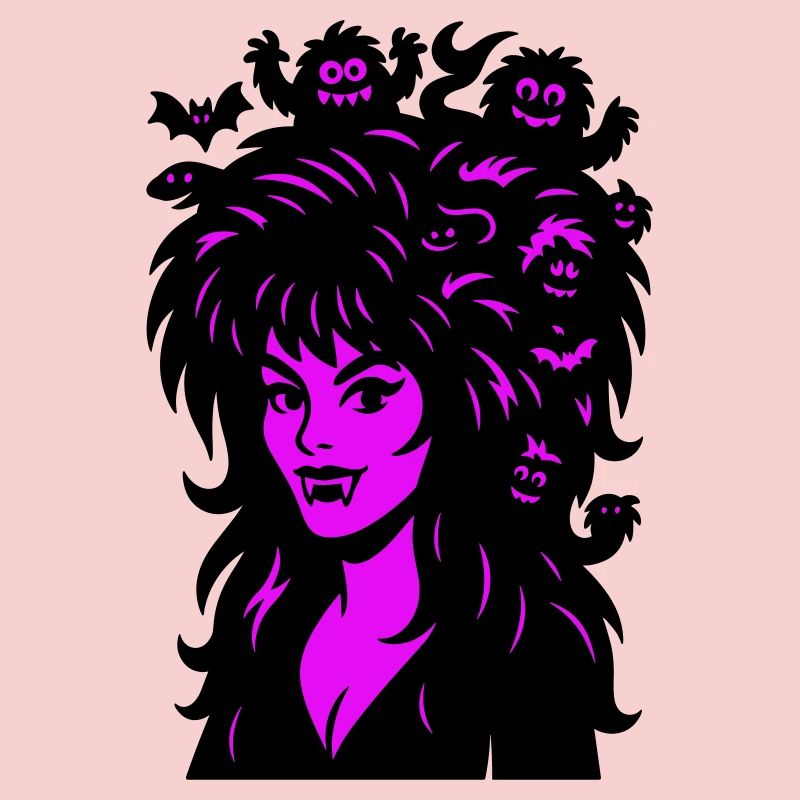 Dame vampire avec des super-cheveux !