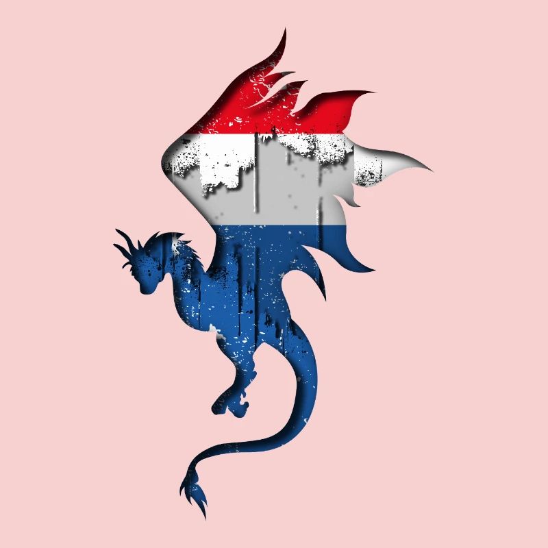 Drapeau des Pays-Bas - Pays-Bas - Silhouette de