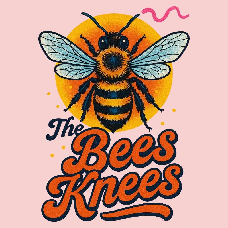 Conception typographique rétro Bee and Knees