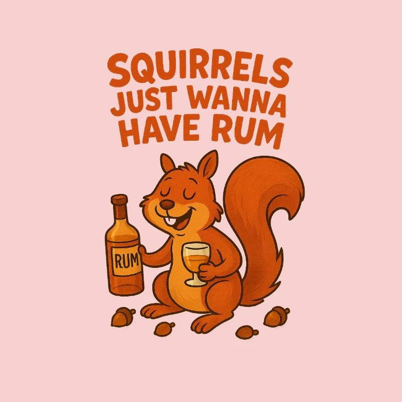 Eichhörnchen mit Rum und Humor