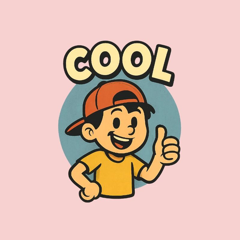 Dessin animé décontracté pour jeunes avec