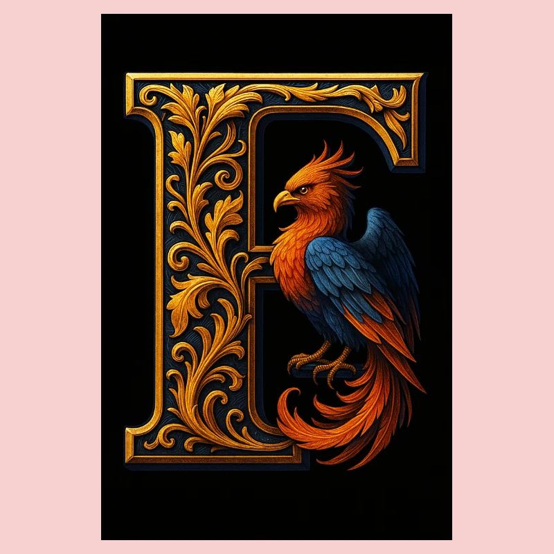 F – Magic Ornament with Phoenix