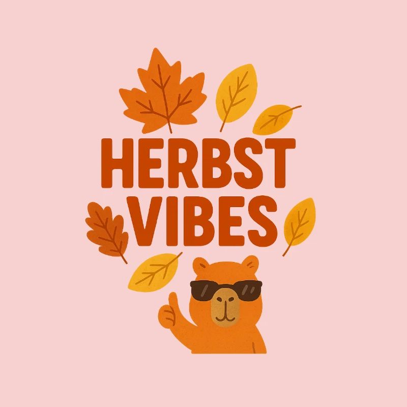 Fall Vibes | Cool Capybara in Autumn Mode