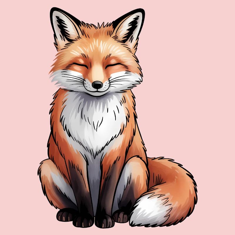 Fuchs sitzend