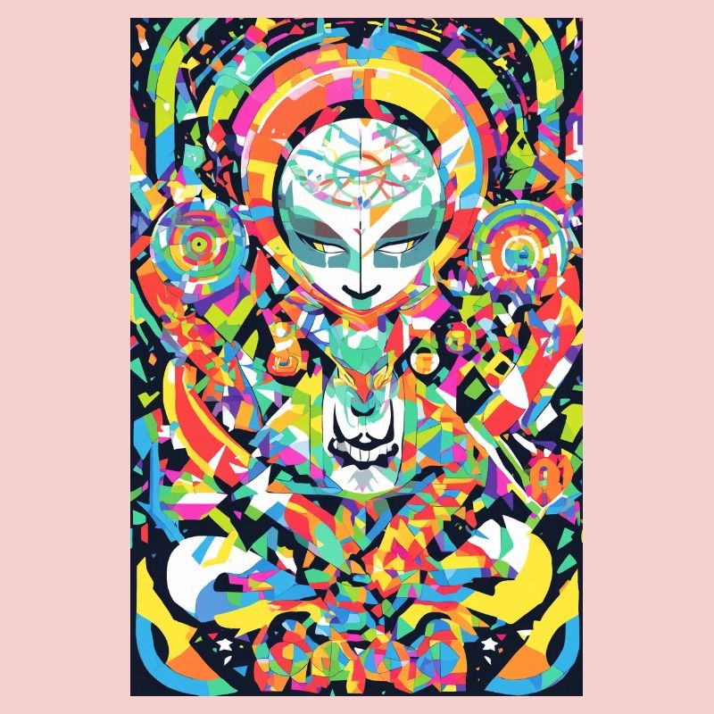 Psychedelisches Chakra & Katzenkunst