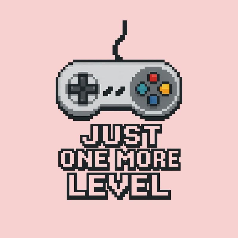 Pixel Neon Game Controller Design