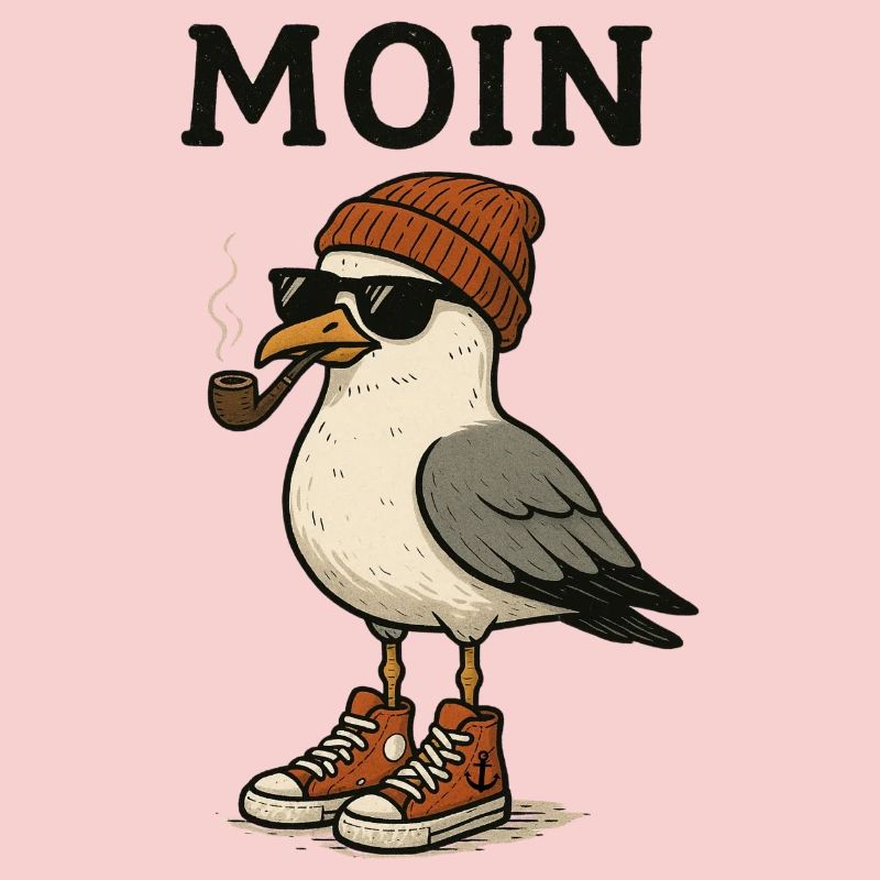 Moin Seagull Pygargue à queue blanche avec accessoires de style urbain