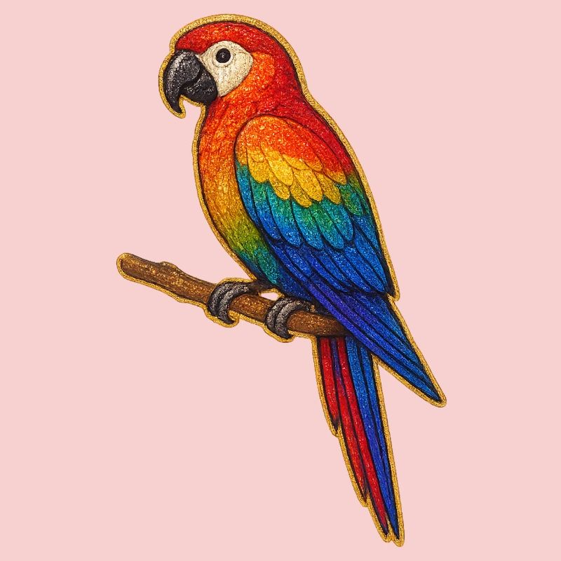 Colorful Parrot Patchwork