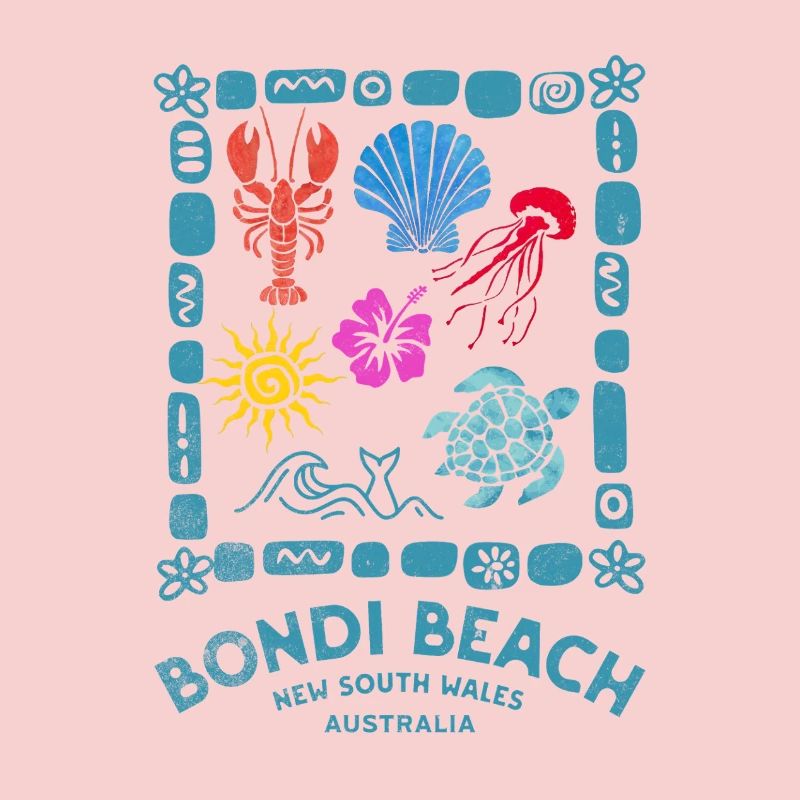 Bondi Beach Pattern Australia