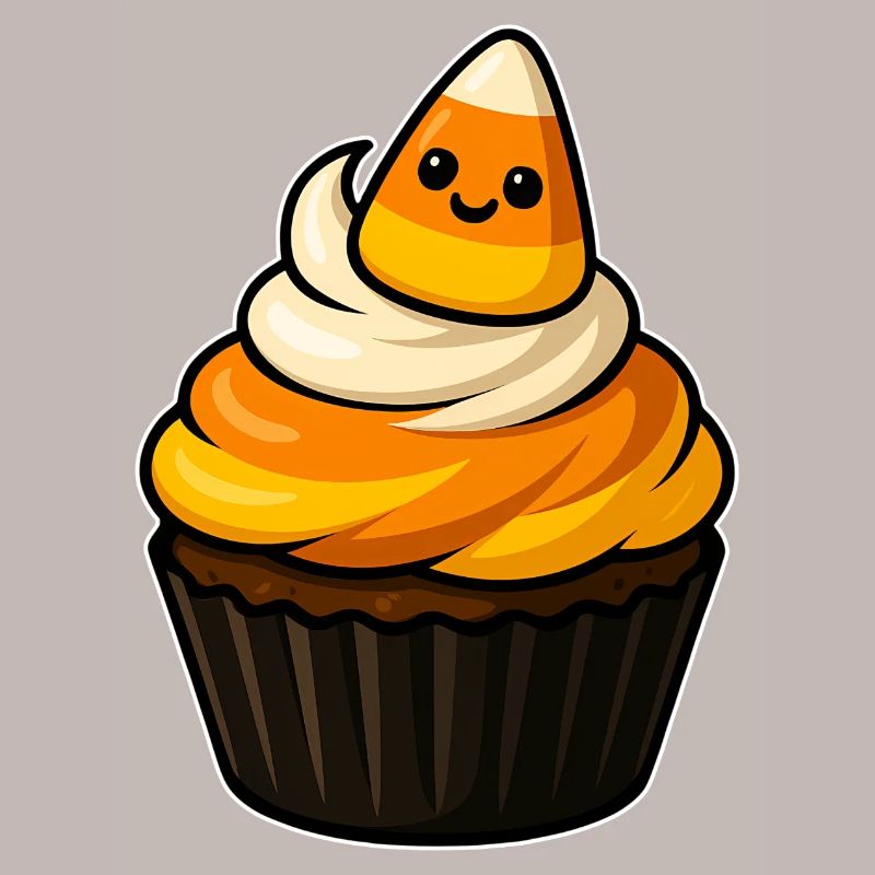 CandyCorn Cupcake Charme