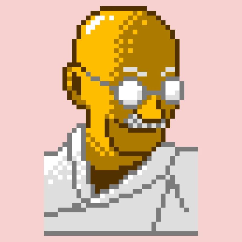 Gandhi pixel 8 bits