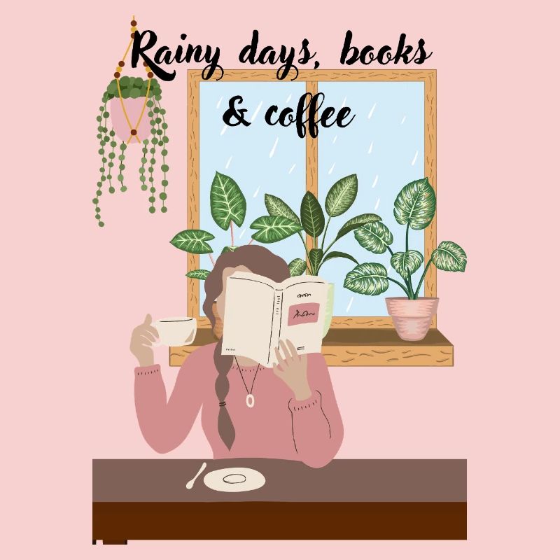 Cuddle days reading with coffee