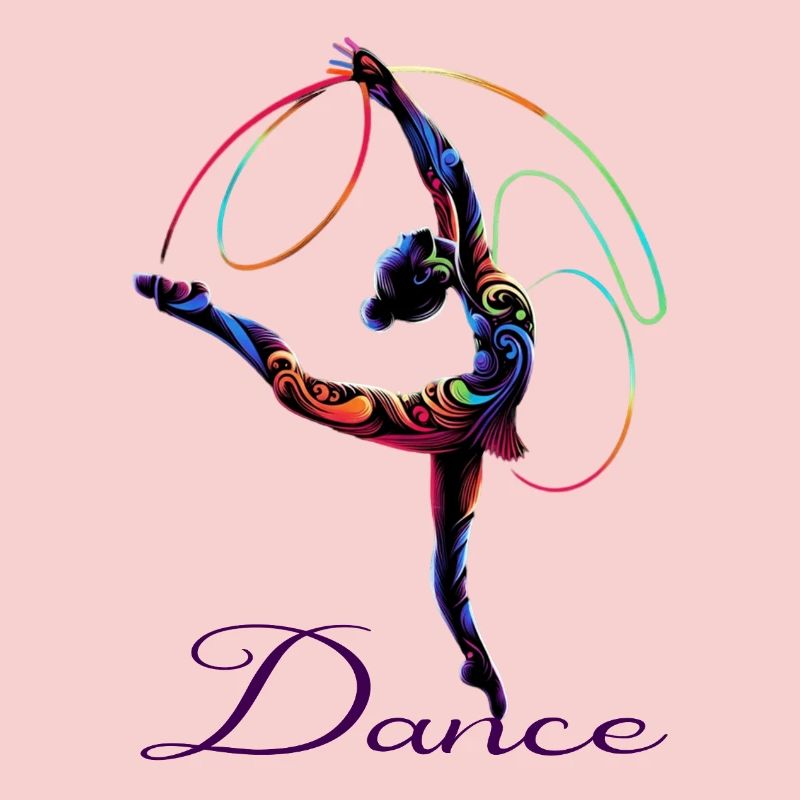 Dance poet in rainbow light