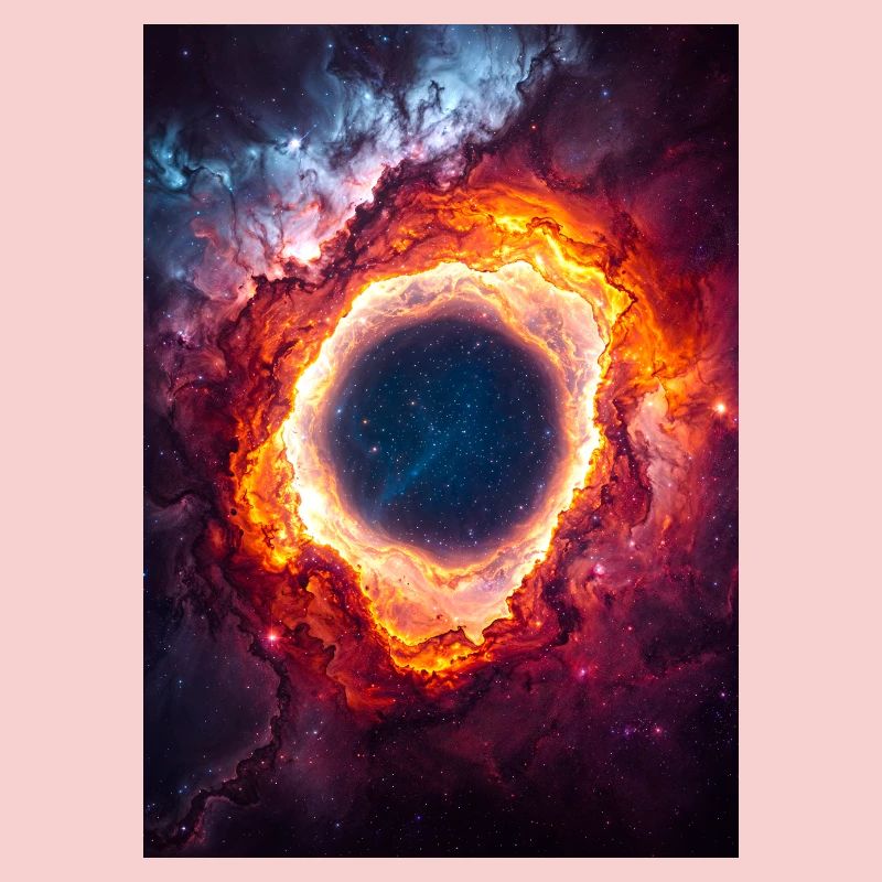 Celestial Ring Nebula Glow