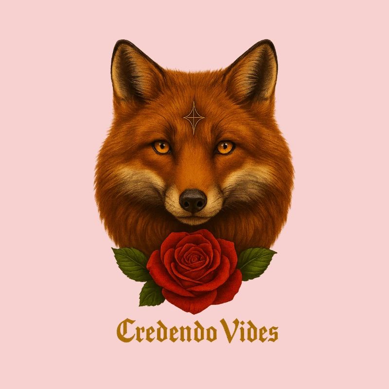 Fox with Rose - Credendo Vides