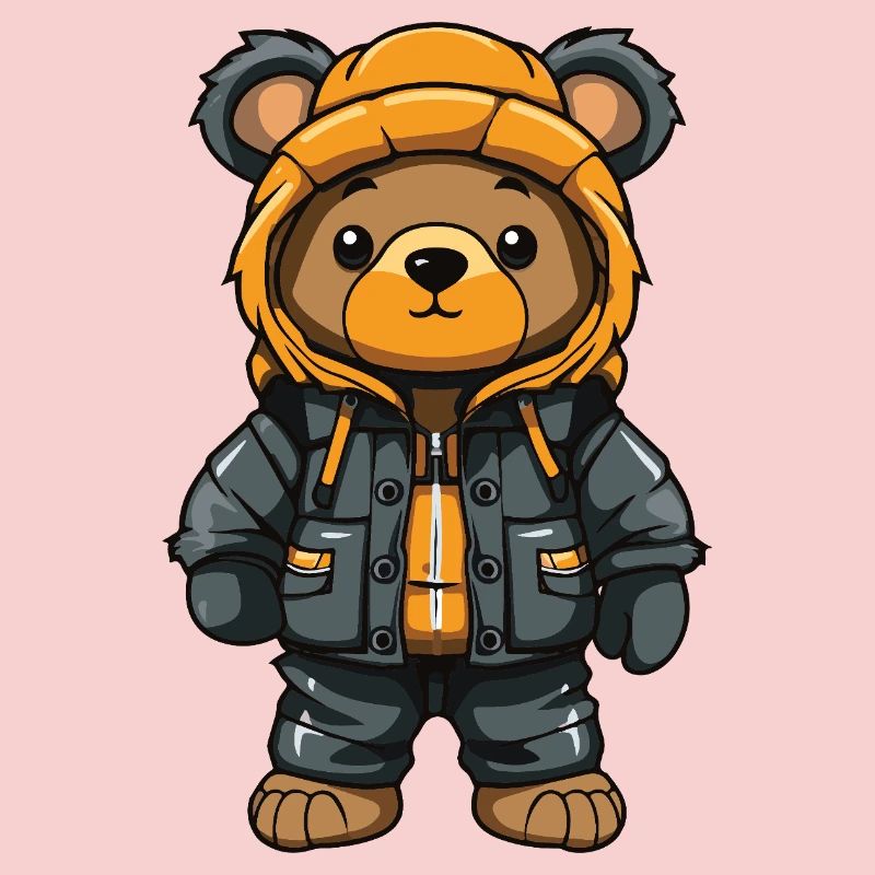 Bear Winter Comic Cute