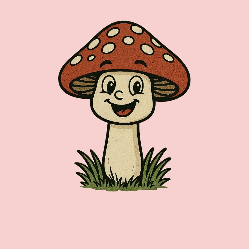 Funny Toadstool Cartoon