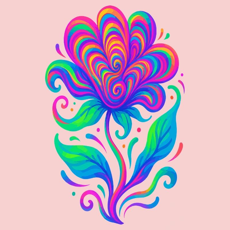 Lebendige Regenbogen-Herzblume