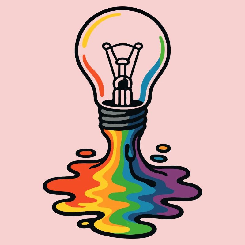 Rainbow Melt Lightbulb