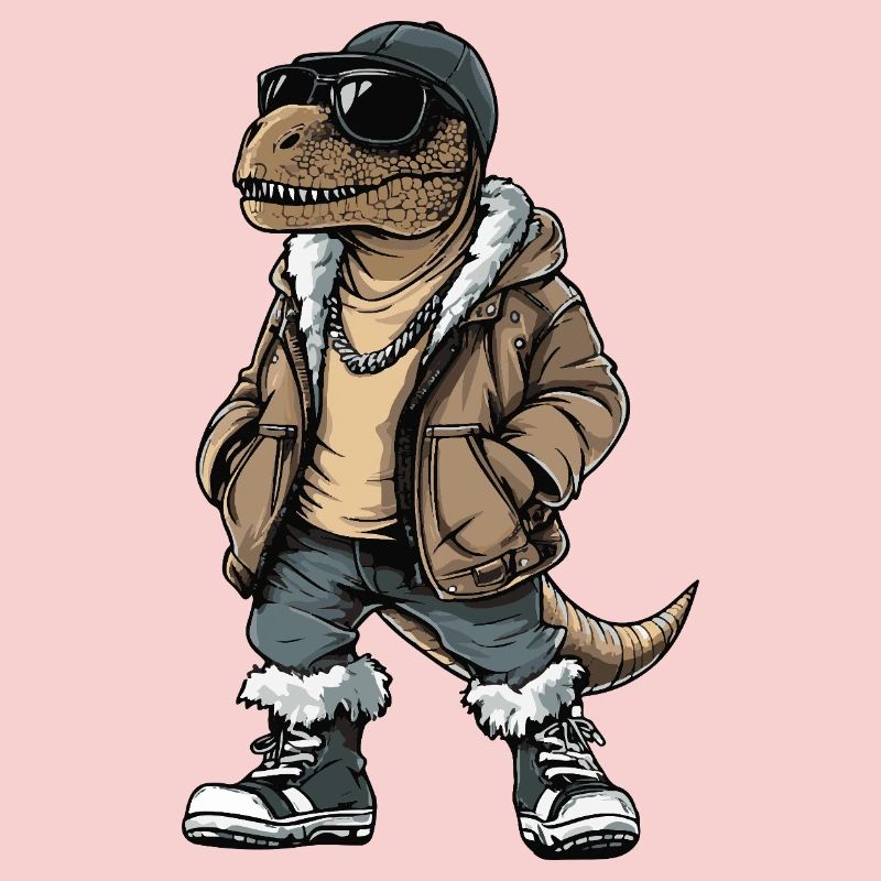 Dinosaurier T-Rex Cool Winter