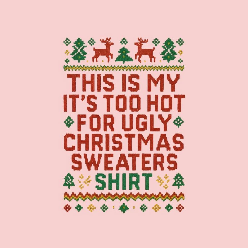 Chemise pull de Noël moche