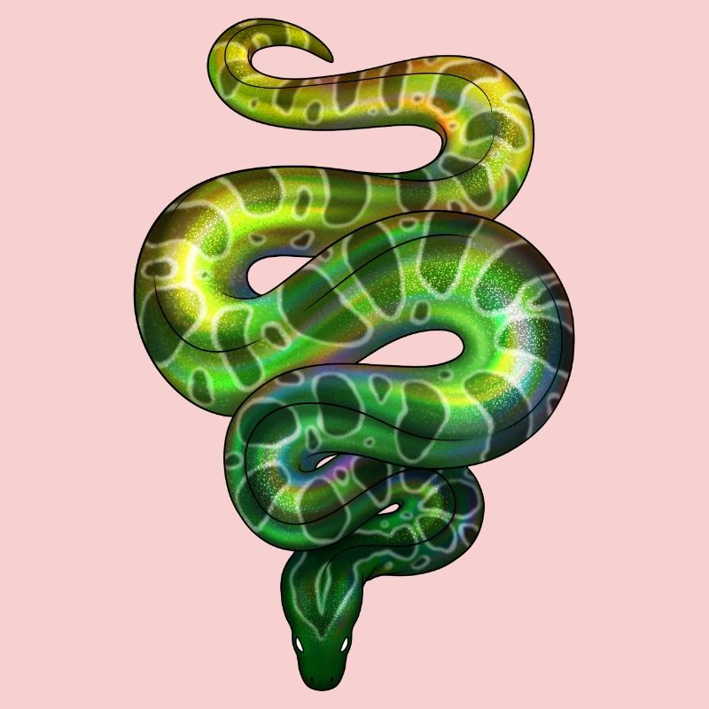 Neon Snake Green