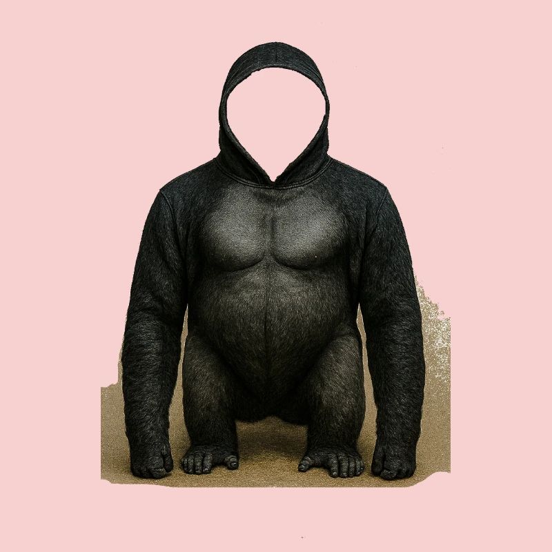 Conception du sweat à capuche Shadow Gorilla