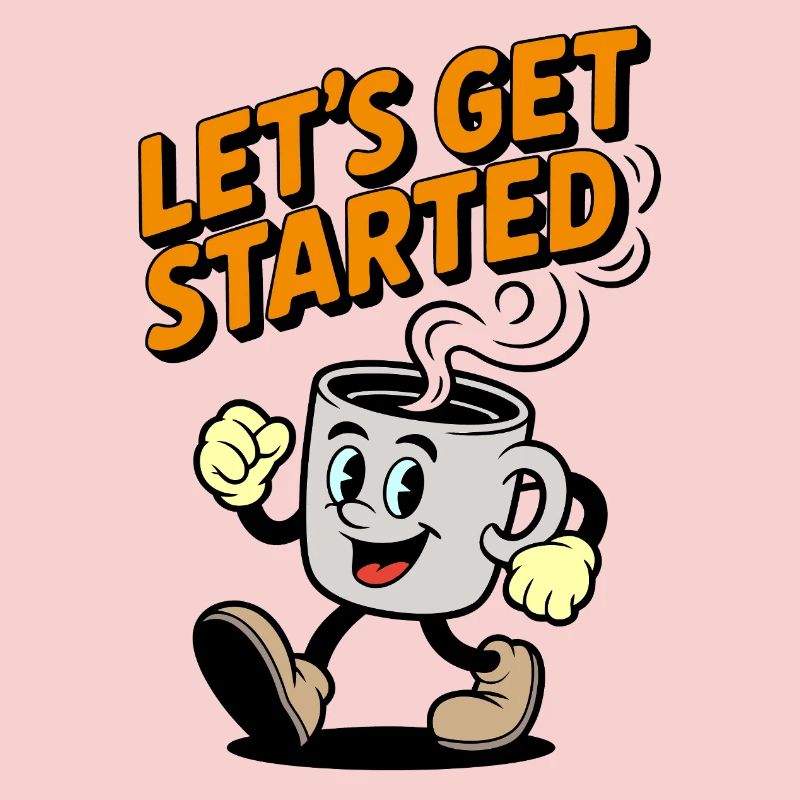 Kaffee Startklar Motivationsdesign