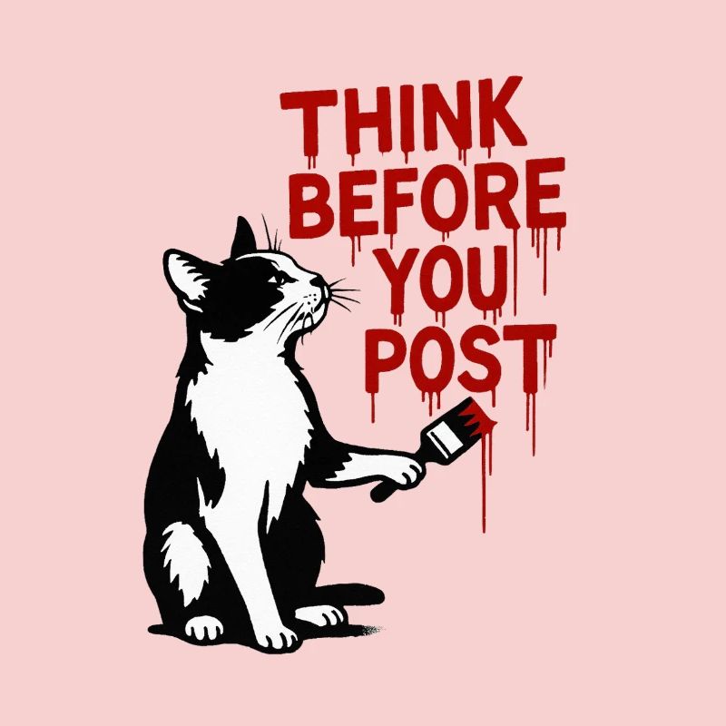 Think before you post Cat