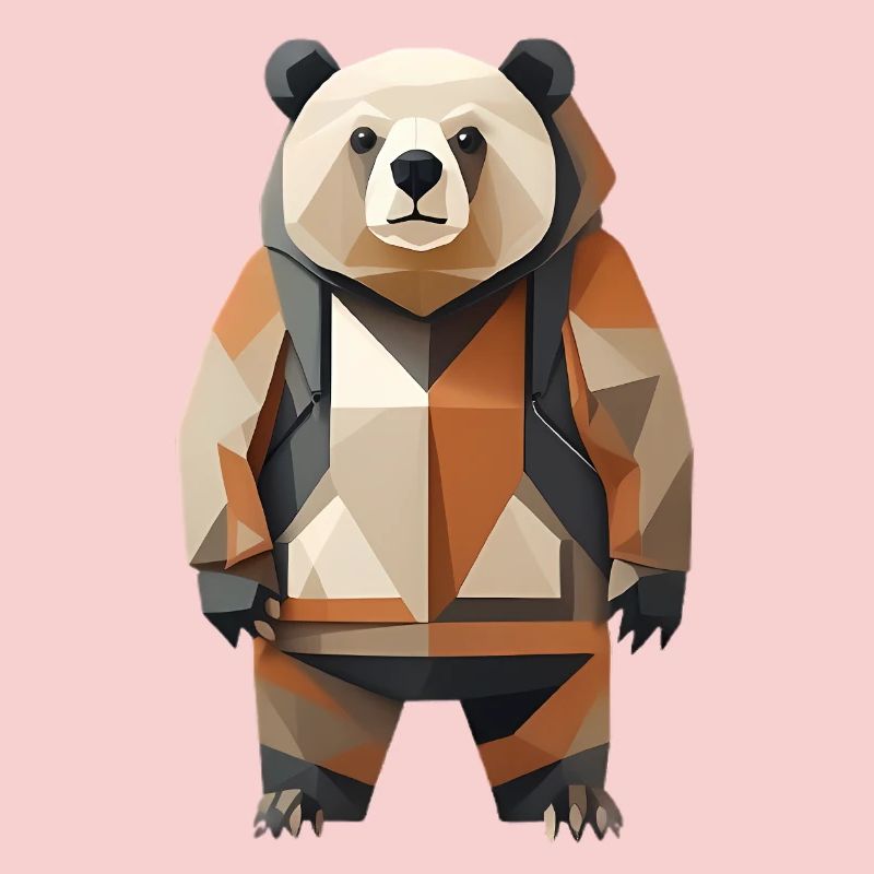 Polypanda Panda Low-Poly