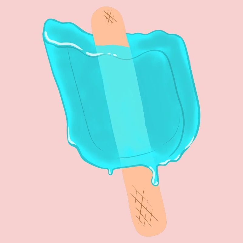 Blue popsicles