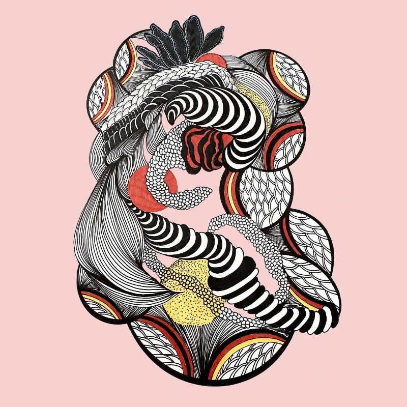 Art au trait complexe