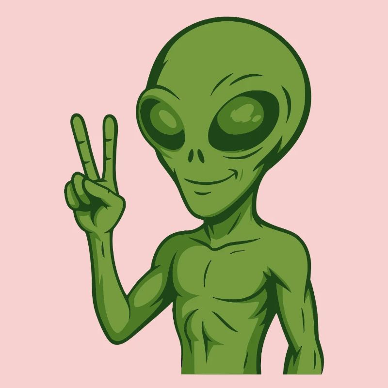 Alien Extraterrestrial Peace Peace