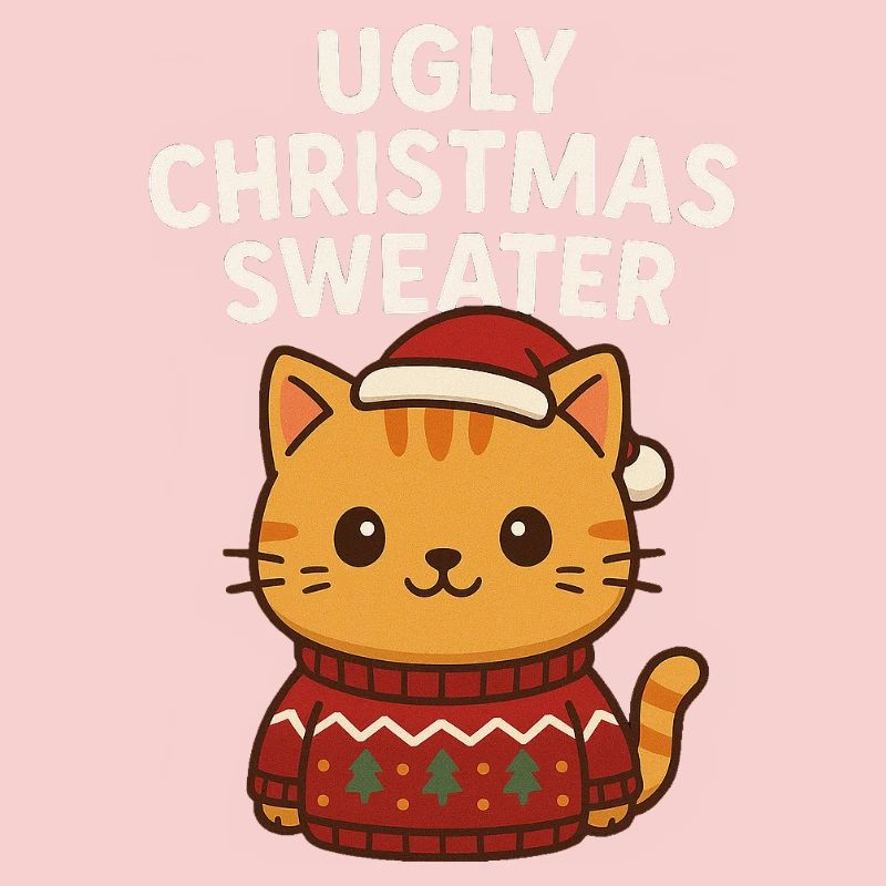 Pull de Noël moche pour chat