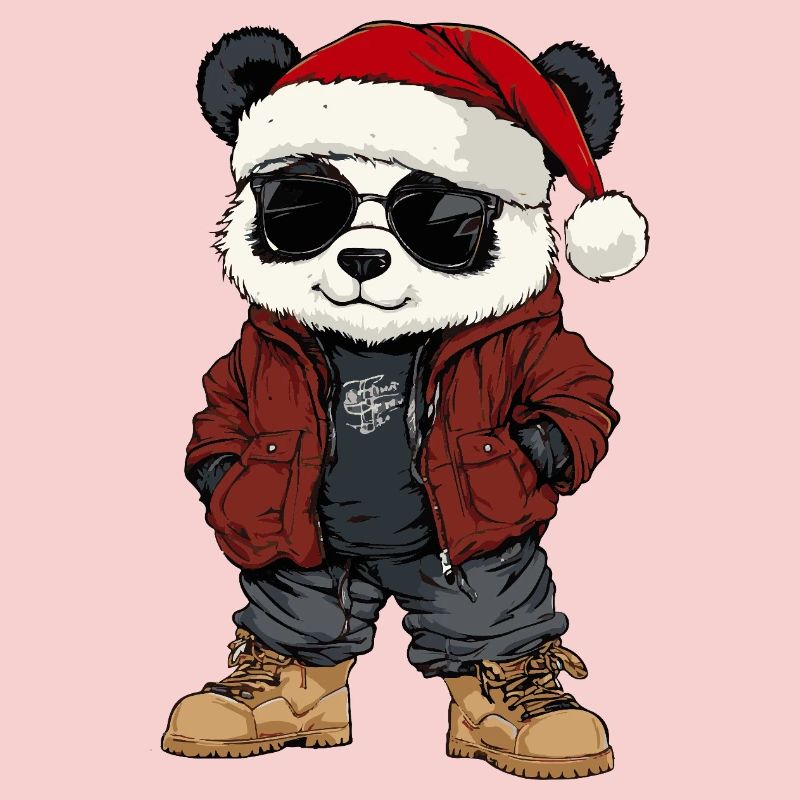 Panda Noël Hiver