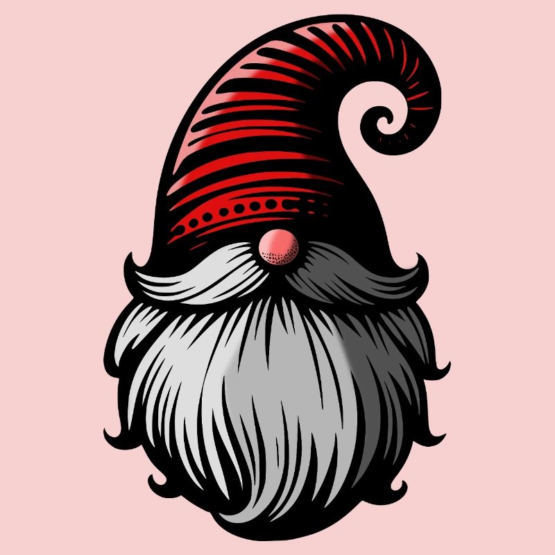 Elfe de Noël nordique. Gnome. Elfe de Noël.