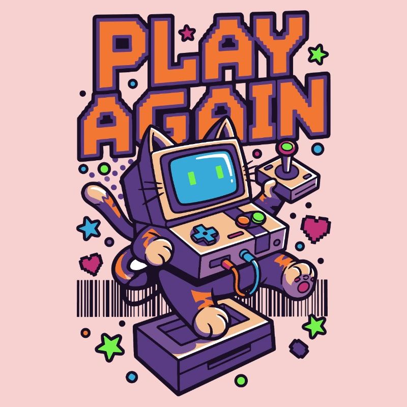 Play Again: Retro Cat Arcade