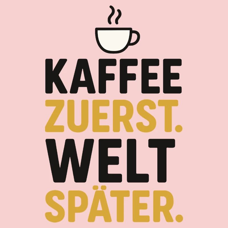 kaffee spruch morgen, kaffee zuerst welt später