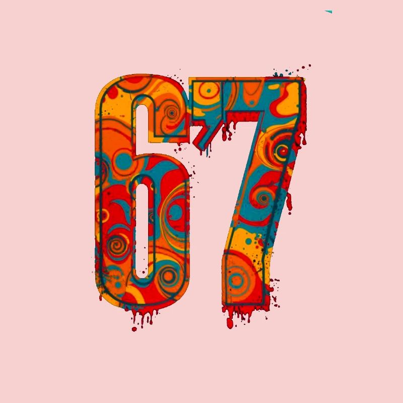 Psychedelic 67 Digits